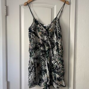 Parker 100% silk romper with pockets